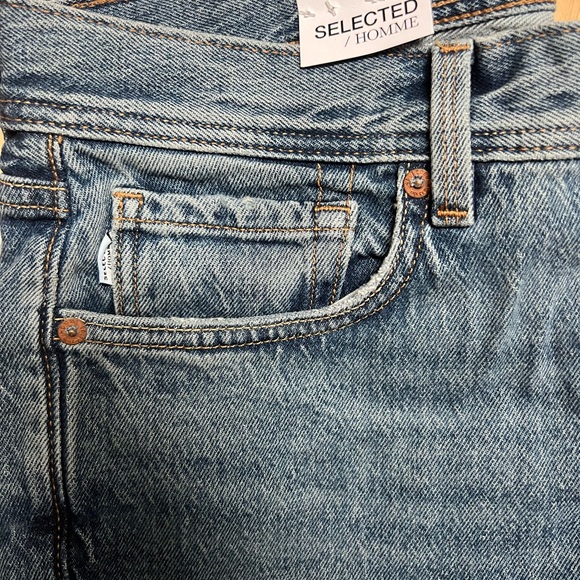 Selected Homme slim fit jeans in mid wash - Picture 3 of 6